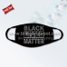 Bling Iron on Rhinestone Black Lives Matter Cotton Face Mask Fashion Wholesale